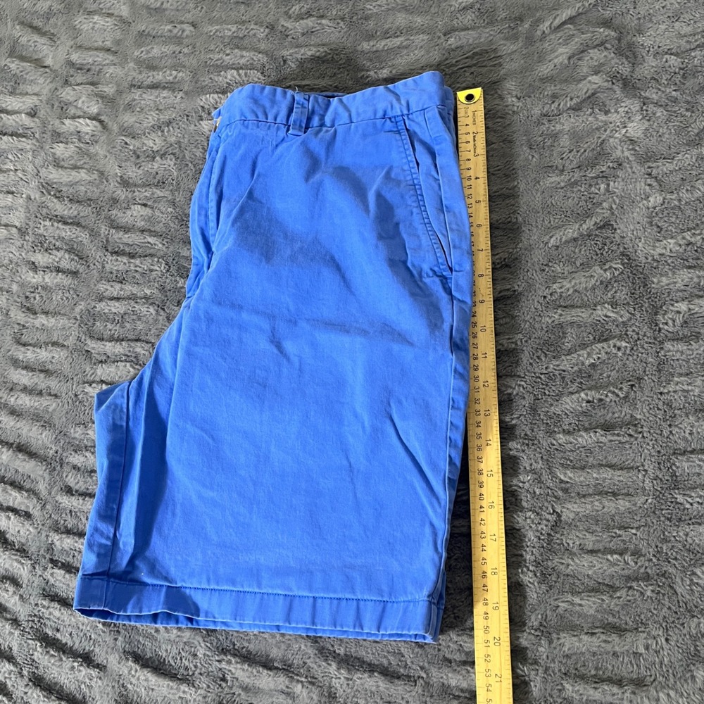 Vineyard Vines Mens Size 40 Blue Cotton Stretch Flat Front Chino Shorts AP964 - Picture 7 of 8